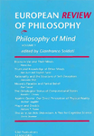 European Review of Philosophy, vol. 1 cover