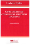 Word Order and Constituent Structure in German  cover