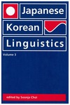 Japanese/Korean Linguistics, Vol. 3 cover